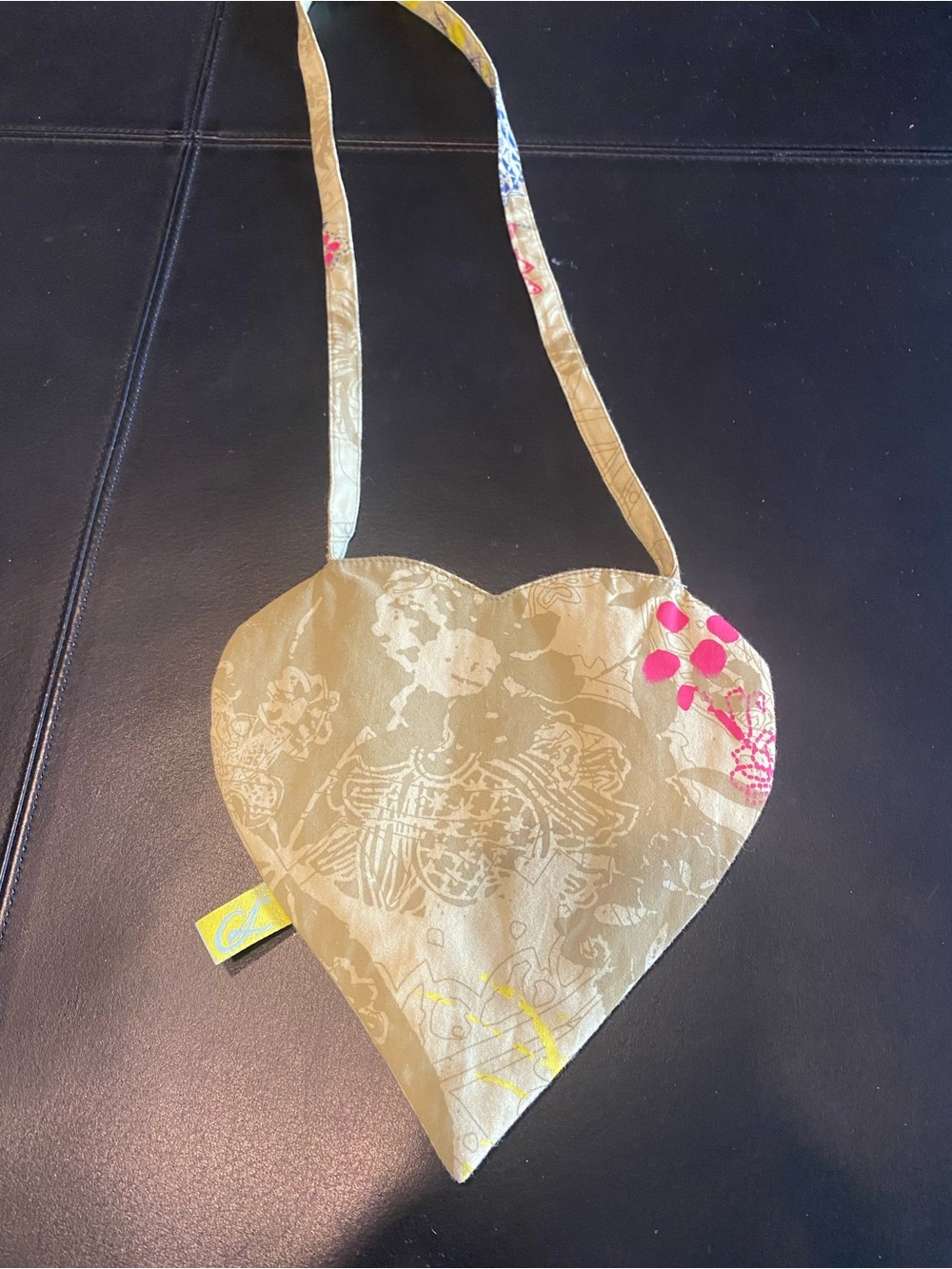 Christian LaCroix GIRL cotton heart shaped purse